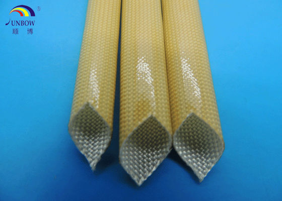 China Class F oil-resistant polyurethane fiberglass braided sleeving proveedor
