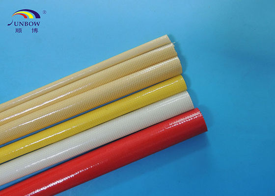 China polyurethane fiberglass sleeve treated in high temperature and  oil proof &amp; water proof proveedor