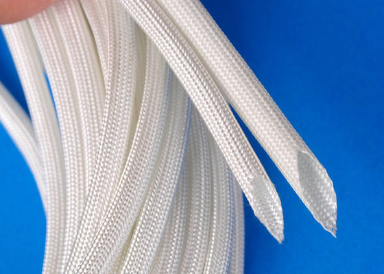 China 400ºC - fibra de vidrio da alta temperatura 500ºC que envuelve la manga trenzada de la fibra de vidrio ignífuga proveedor