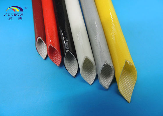 China El silicón cubrió la manga trenzada fibra de vidrio del cable del tubo de cristal del silicio el envolver/del aislamiento proveedor