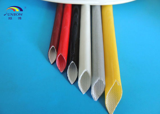 China Los alambres eléctricos barnizaron la fibra de vidrio del silicón que envolvía resistente de alta temperatura proveedor