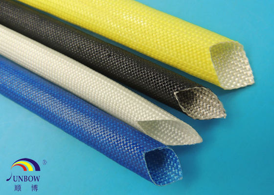 China El envolver de acrílico de la fibra de vidrio del aislamiento de la clase 155C de F/manga aislador de la fibra de vidrio de la resina de acrílico proveedor