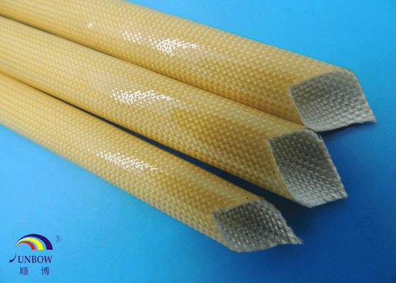 China Manga de alta calidad del vidrio de fibra de la PU Varished de la prueba de aceite para el aislamiento del alambre proveedor