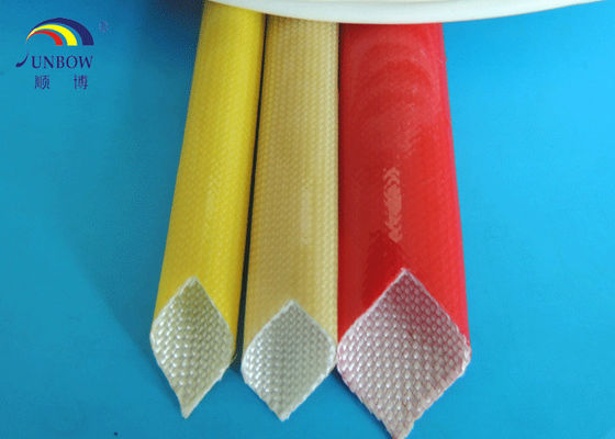China El envolver modificado para requisitos particulares del poliuretano/la PU del vidrio de fibra barnizó la manga proveedor