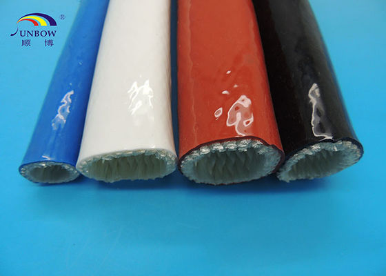 China Manga de cristal de la tela del funcionamiento incombustible revestido a prueba de calor del silicio respetuosa del medio ambiente proveedor