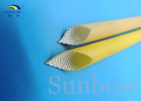 China SUNBOW RoHS 155C F Dielectric Insulation PU Fiberglass Sleeving for Motors proveedor