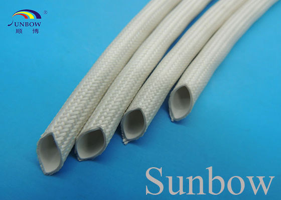 China Tubo de goma de silicona sacado reforzado con la trenza no alcalina de la fibra de vidrio proveedor