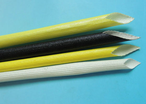 China Vidrio de fibra revestido de acrílico flexible de la UL VW-1 que envuelve/mangas para la resistencia de desgaste del aislamiento proveedor