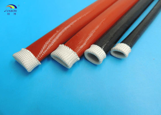 China Silicón revestido que envuelve trenzado extensible de la fibra de vidrio da alta temperatura del aislamiento que envuelve proveedor