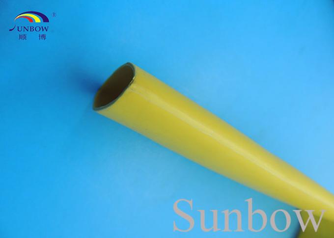 2/1 manga de protección de la barra de distribución de la tubería del encogimiento del calor de la poliolefina 1KV, amarillo de Brown