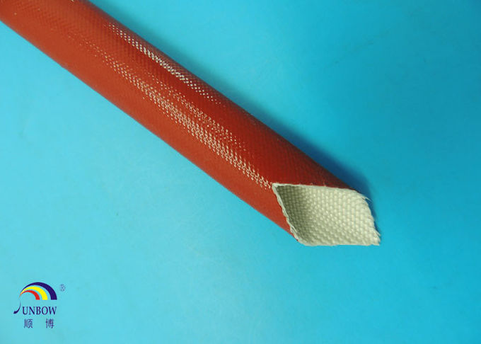 Silicón revestido que envuelve trenzado extensible de la fibra de vidrio da alta temperatura del aislamiento que envuelve