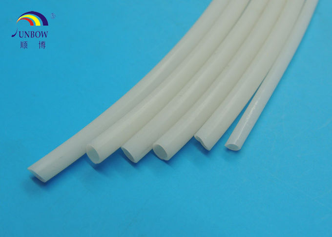 Tubo de goma de silicona blanco flexible para el cable del automóvil, lacres, atando con alambre el aislamiento